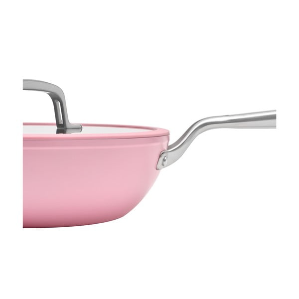 Tigaie tip wok cu capac/cu suprafață ceramică ø 28 cm Meda 3.0 – FABINI-image-4