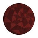 Covor burgundy țesut manual rotund din lână ø 160 cm Shard Red – Flair Rugs