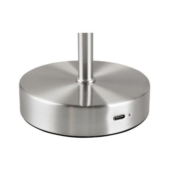 Veioză argintie LED cu intensitate reglabilă (înălțime 30 cm) Jeff – Reality-image-4