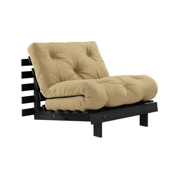 Fotoliu galben muștar Roots Black Night – Karup Design