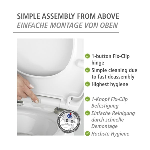 Capac WC 37 x 44,5 cm Easy-Close (cu închidere automată) Rollin'Art Red Blossom – Wenko-image-4