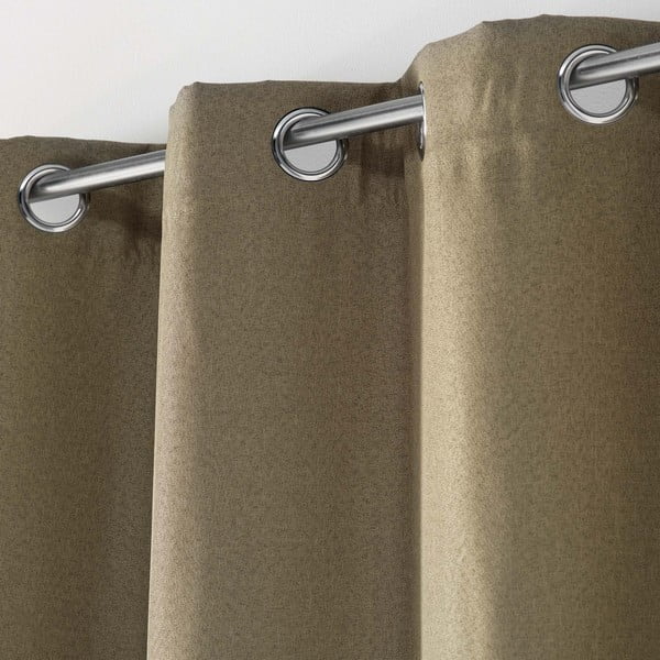 Draperie maro blackout 135x240 cm Tissea – douceur d'intérieur-image-1