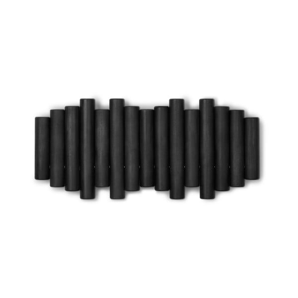 Cuier de perete negru din lemn masiv de pin Picket – Umbra-image-4