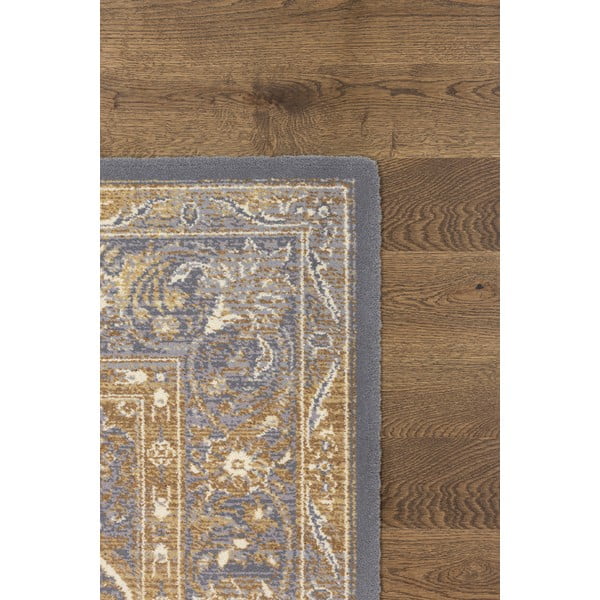 Covor gri-bej din lână 133x180 cm Zana – Agnella-image-3