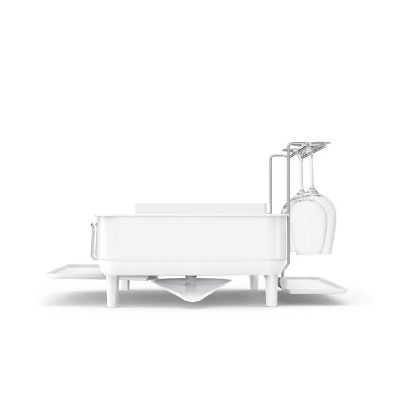Scurgător de vase alb din oțel – simplehuman-image-4