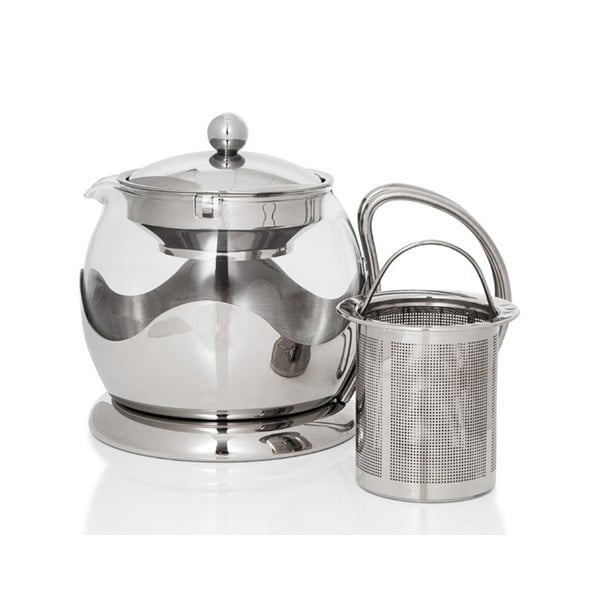 Ceainic din inox cu sită Sabichi Infuser, 750 ml-image-1