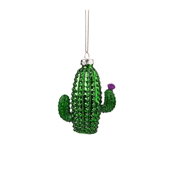 Decorațiune de Crăciun din sticlă Butlers Cactus
