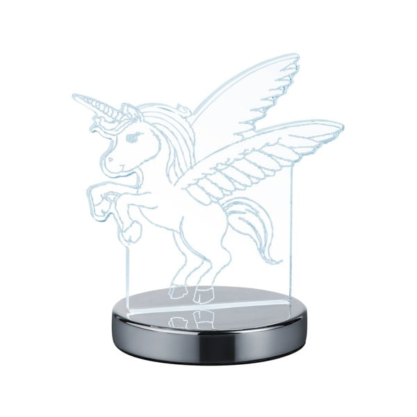 Veioză argintiu-lucios LED (înălțime 17 cm) Karo – Trio-image-2