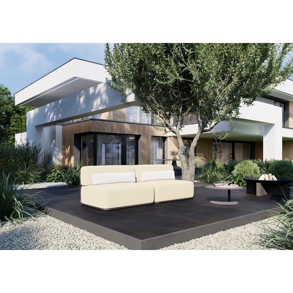 Canapea modulară de grădină bej 204 cm Straw – Sit Sit-image-3