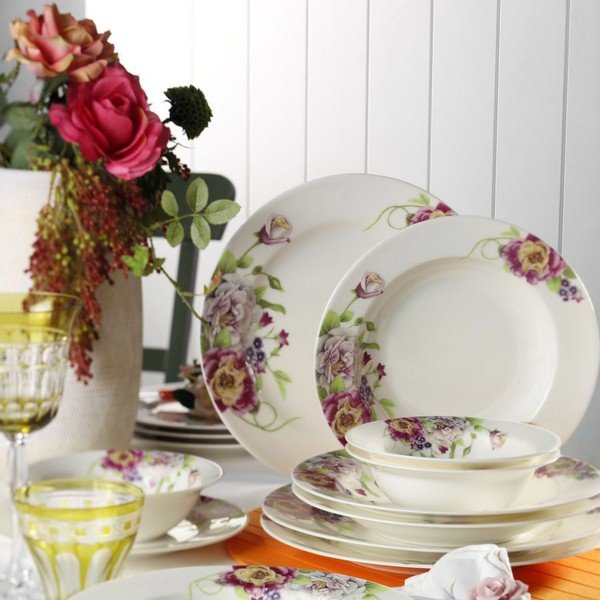 Set veselă 24 piese din porțelan Spring-image-4