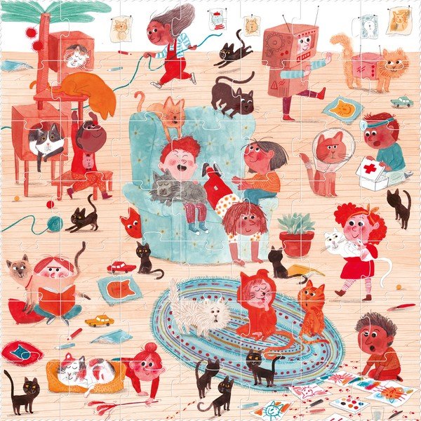 Puzzle Londji Pisici, 49 piese-image-1