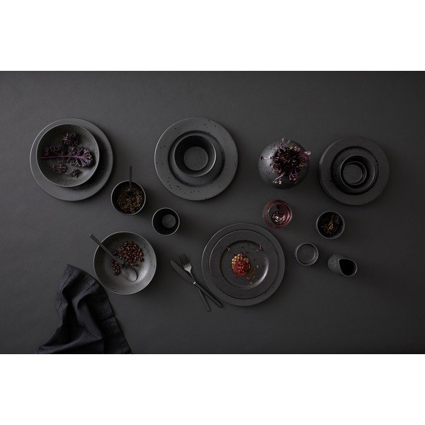 Bol din gresie pentru paste Bitz Basics Black, ⌀ 20 cm, negru-image-1