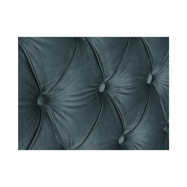 Tăblie pentru pat Mazzini Sofas Cloves, 140 x 120 cm, verde petrol-image-4