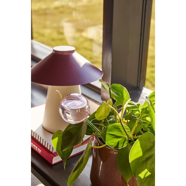 Sfera de udare din sticlă verde și roz Flora - Hübsch-image-1