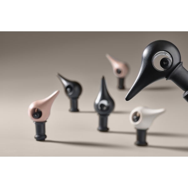 Dop din silicon pentru sticle de vin Zone Rocks, roz-image-4