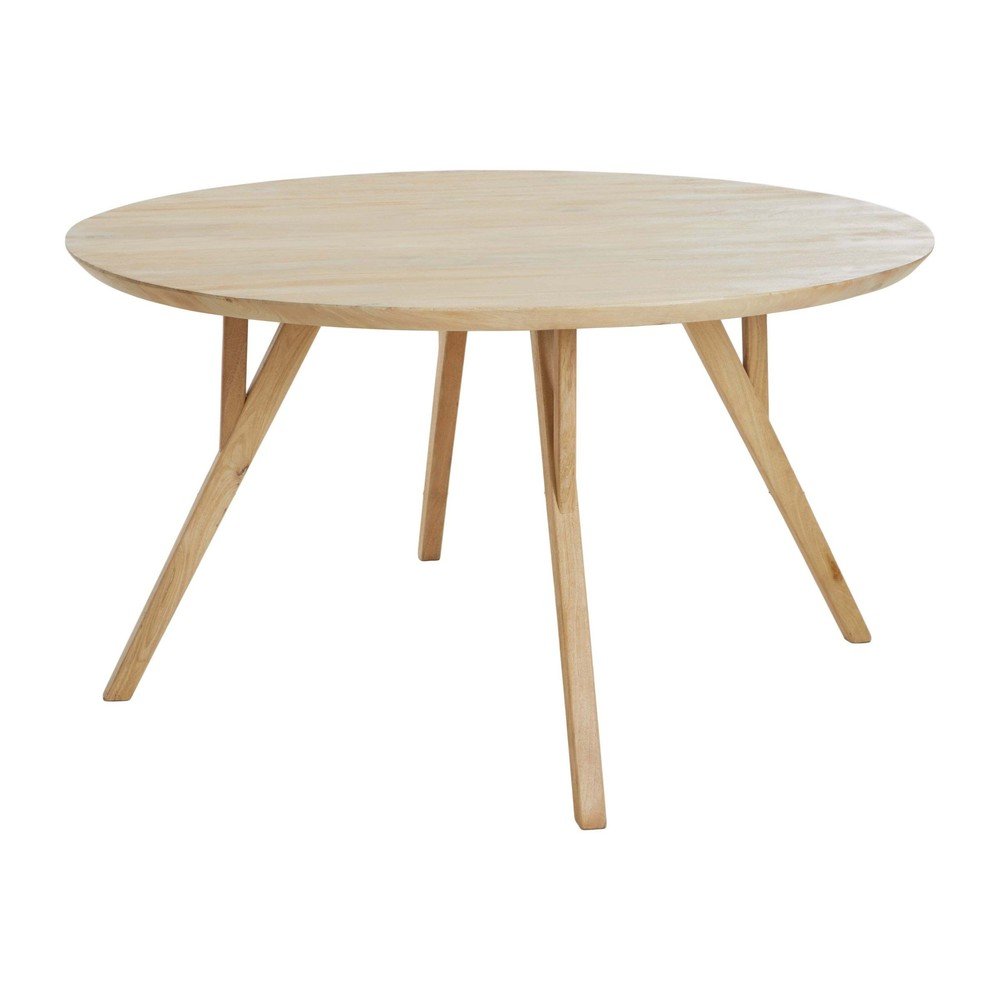 Masă de dining rotundă din lemn de mango ø 120 cm Quenza – Light &amp; Living