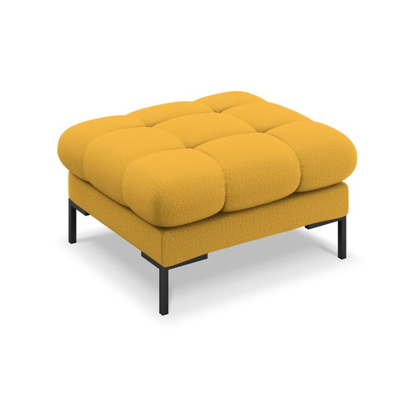 Taburet tapițat Cosmopolitan Design Bali, 60 cm, galben-image-3