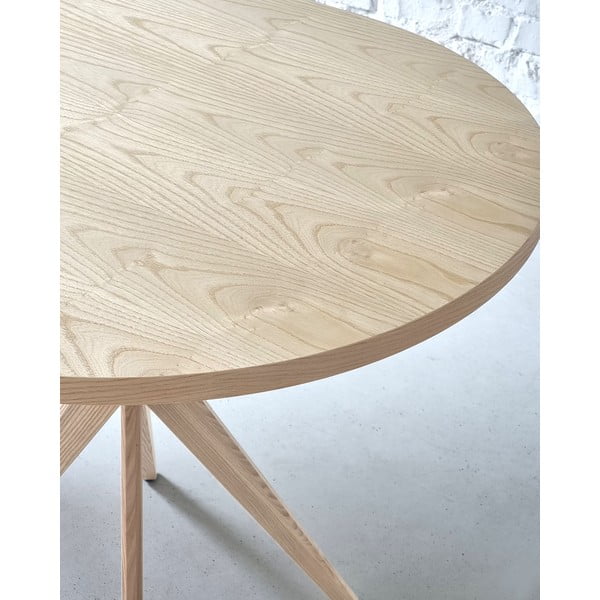 Masă de dining din lemn de frasin 90x90 cm Jubi – Ragaba-image-3