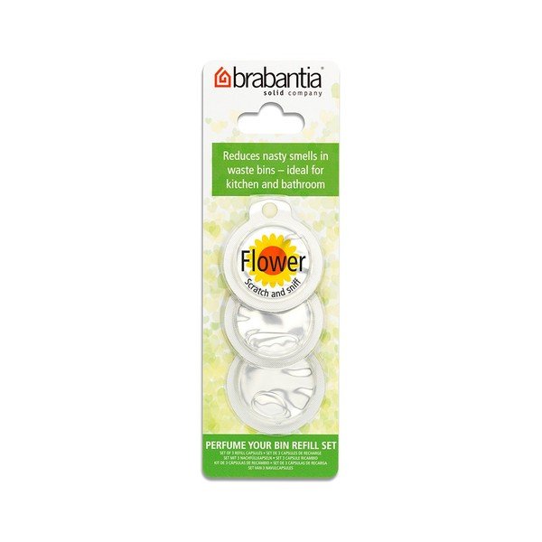 Set 3 rezerve parfum pentru coș de gunoi Brabantia Perfume Your Bin Flowers-image-4