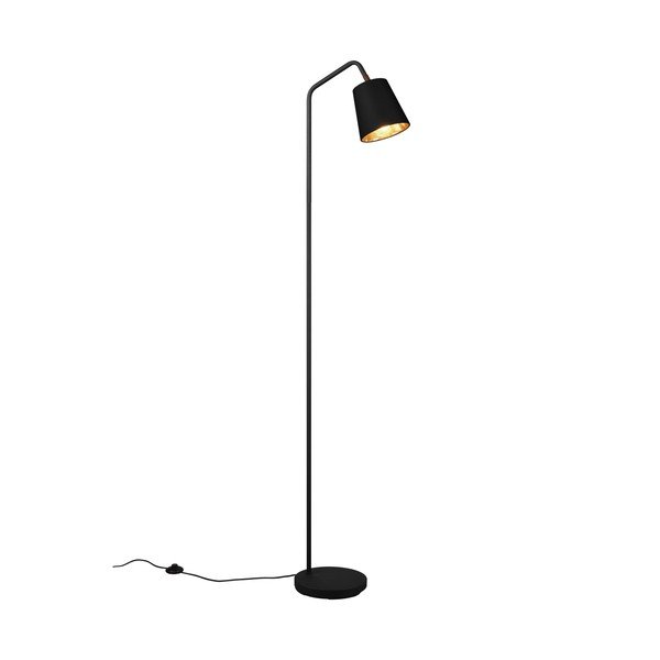 Lampadar negru cu abajur textil (înălțime 148 cm) Buddy – Reality