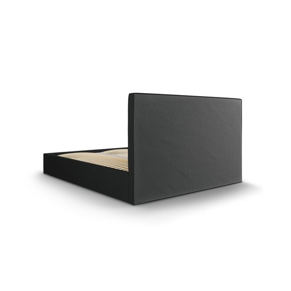 Pat dublu Mazzini Beds Juniper, 140 x 200 cm, negru-image-4