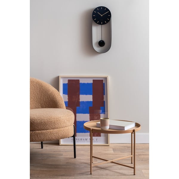 Măsuță de cafea bej rotundă din metal ø 50 cm Meseta  – Leitmotiv-image-1