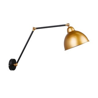 Aplică de perete negru/auriu din metal Truck – Candellux Lighting