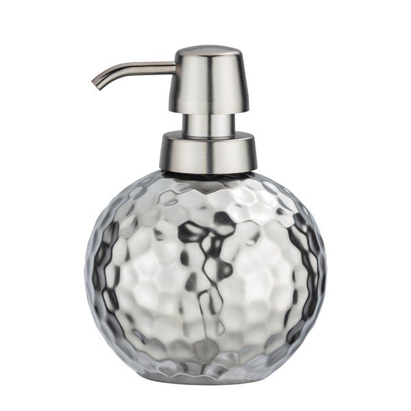 Dozator ceramică pentru săpun Wenko Luna, 500 ml, argintiu-image-1