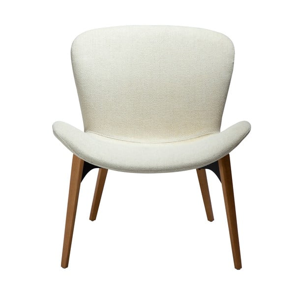 Fotoliu crem cu tapițerie din țesătură bouclé Paragon – DAN-FORM Denmark-image-1