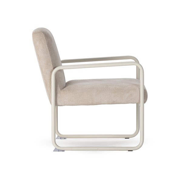 Fotoliu bej cu tapițerie din chenille Vince – MOME-image-3