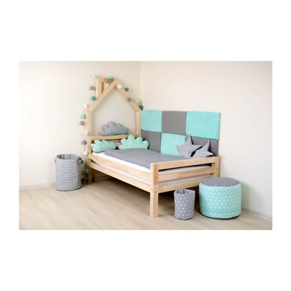 Set 4 picioare înălțătoare din lemn de molid natural pentru patul Benlemi, înălțime 20 cm-image-3