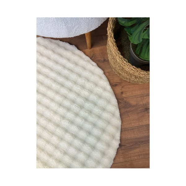 Covor crem lavabil rotund ø 120 cm Bubbly – Oyo Concept-image-4