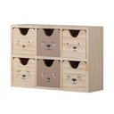 Organizator de jucării pentru copii în culoare naturală din lemn 27x8x18 cm Calle – Bloomingville Mini