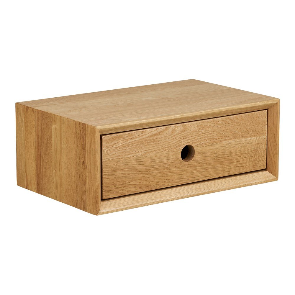 Raft în culoare naturală deschisă din lemn de stejar 40 cm Luzern – House Nordic