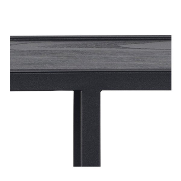 Raft de perete Actona Seaford, negru-image-2