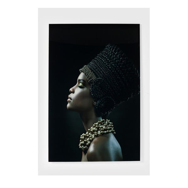 Tablou pe sticlă Kare Design Royal Headdress Profile, 150 x 100 cm