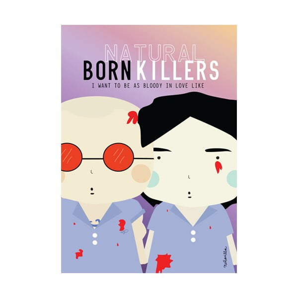 Poster NiñaSilla Born Killers, 21 x 42 cm