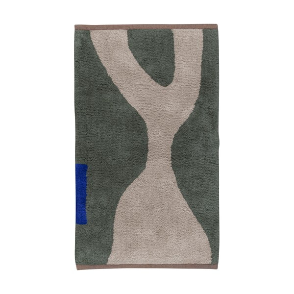 Covor verde închis lavabil din bumbac 50x80 cm Figura – Mette Ditmer Denmark