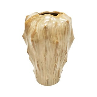 Vază din ceramică PT LIVING Flora, înălțime 23,5 cm, maro nisipiu