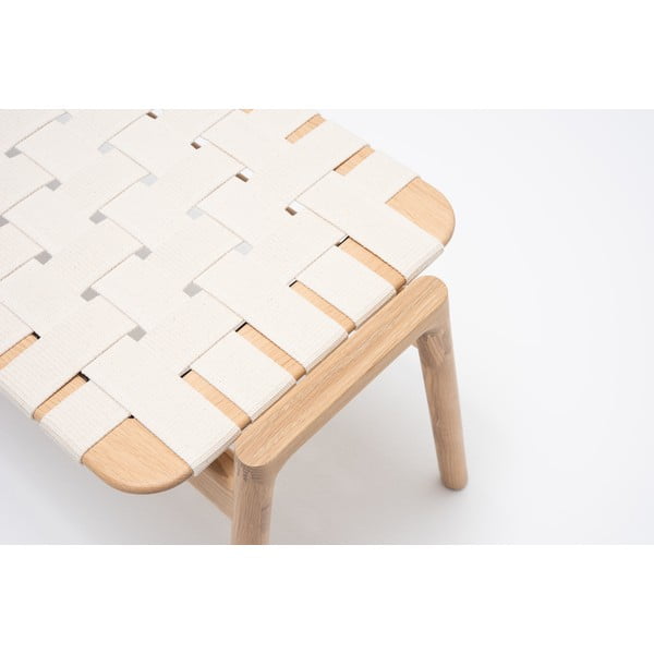 Bancă alb-natural Klupa - Gazzda-image-1