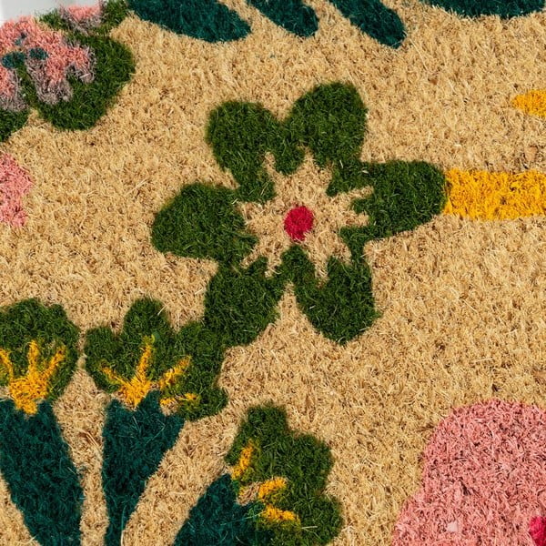 Covoraș de intrare din fibre de nucă de cocos 40x60 cm Flora – Casa Selección-image-1