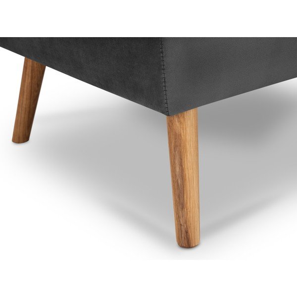 Taburet cu tapițerie de catifea Interieur 86 Elysée, gri închis-image-4