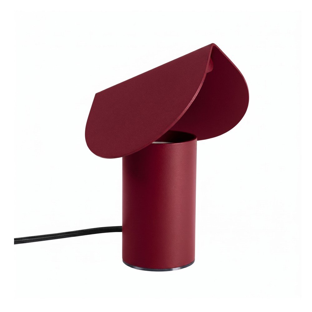 Veioză burgundy LED din aluminiu (înălțime 15 cm) BISCUIT – Thoro