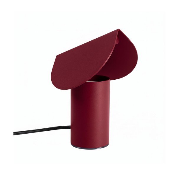 Veioză burgundy LED din aluminiu (înălțime 15 cm) BISCUIT – Thoro