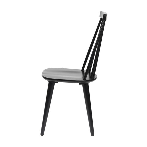 Scaun din lemn de stejar Folke Nymph, negru-image-3