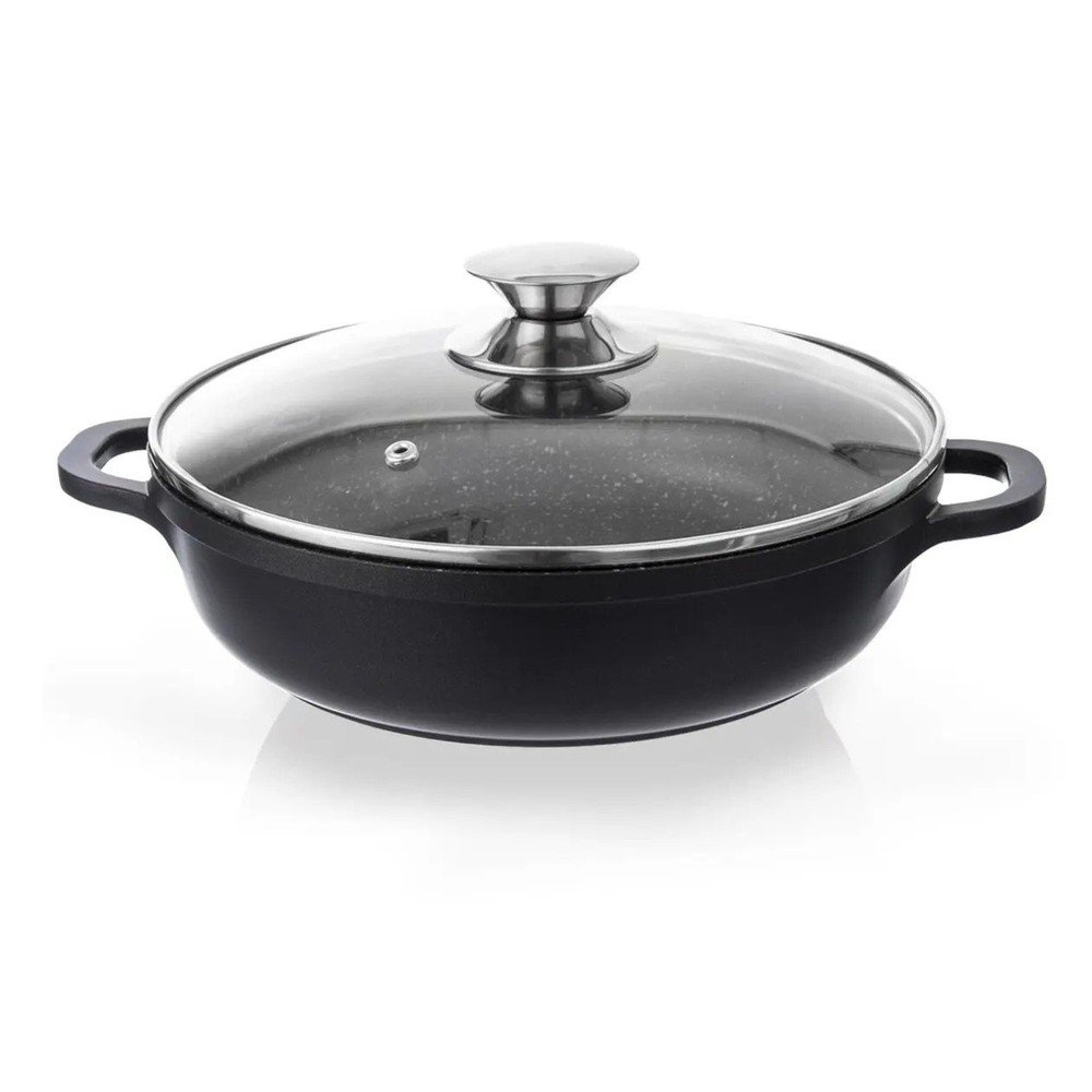 Oale Oală din aluminiu neaderent cu capac din sticlă Orion Grande, ⌀ 24 cm