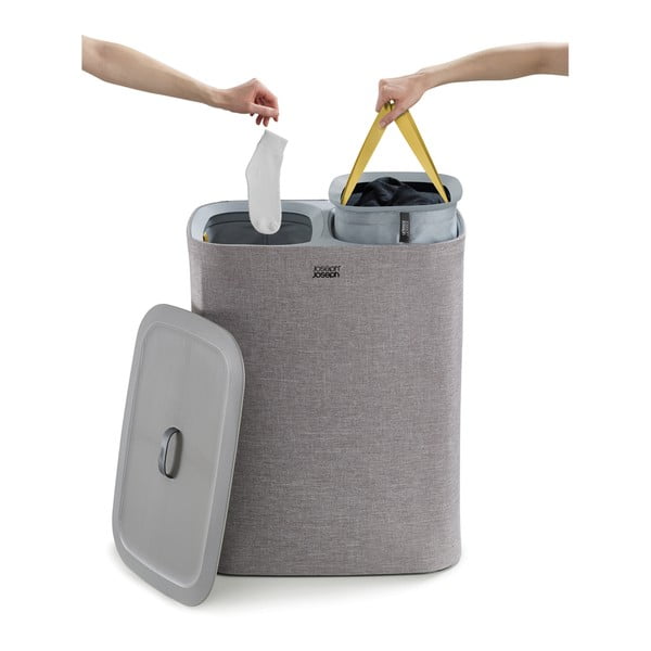 Coș de rufe gri 45 l + 45 l Tota - Joseph Joseph-image-2