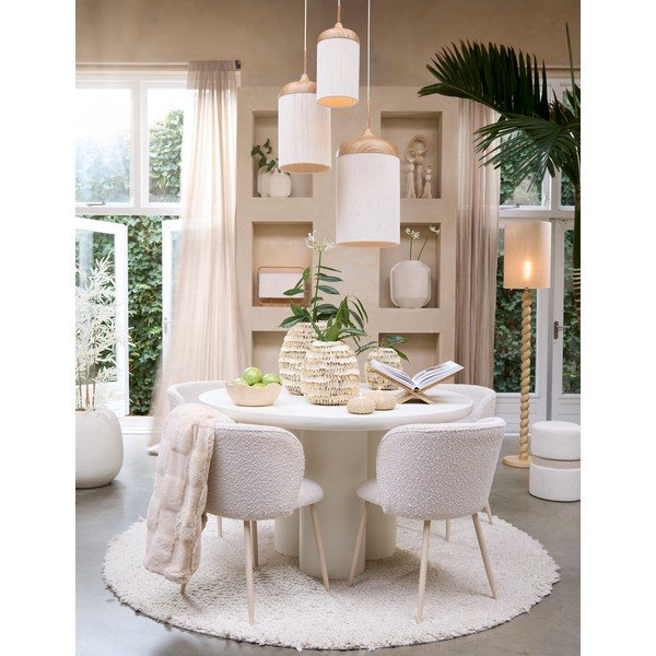 Scaun de dining crem tapițat Elyna – Light & Living-image-3