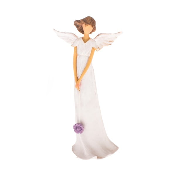 Statuetă decorativă Dakls Angel with a Bouquet, înălțime 20 cm