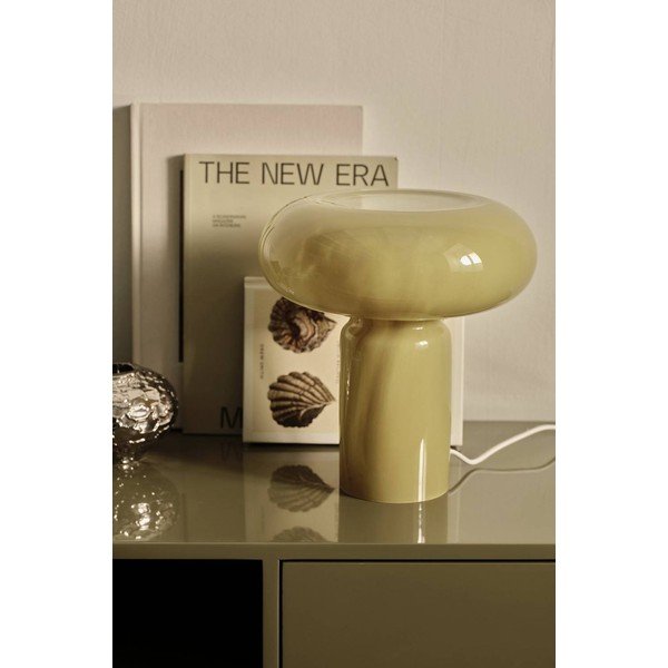 Veioză kaki din sticlă (înălțime 28 cm) Aurora – Ellos Home-image-2